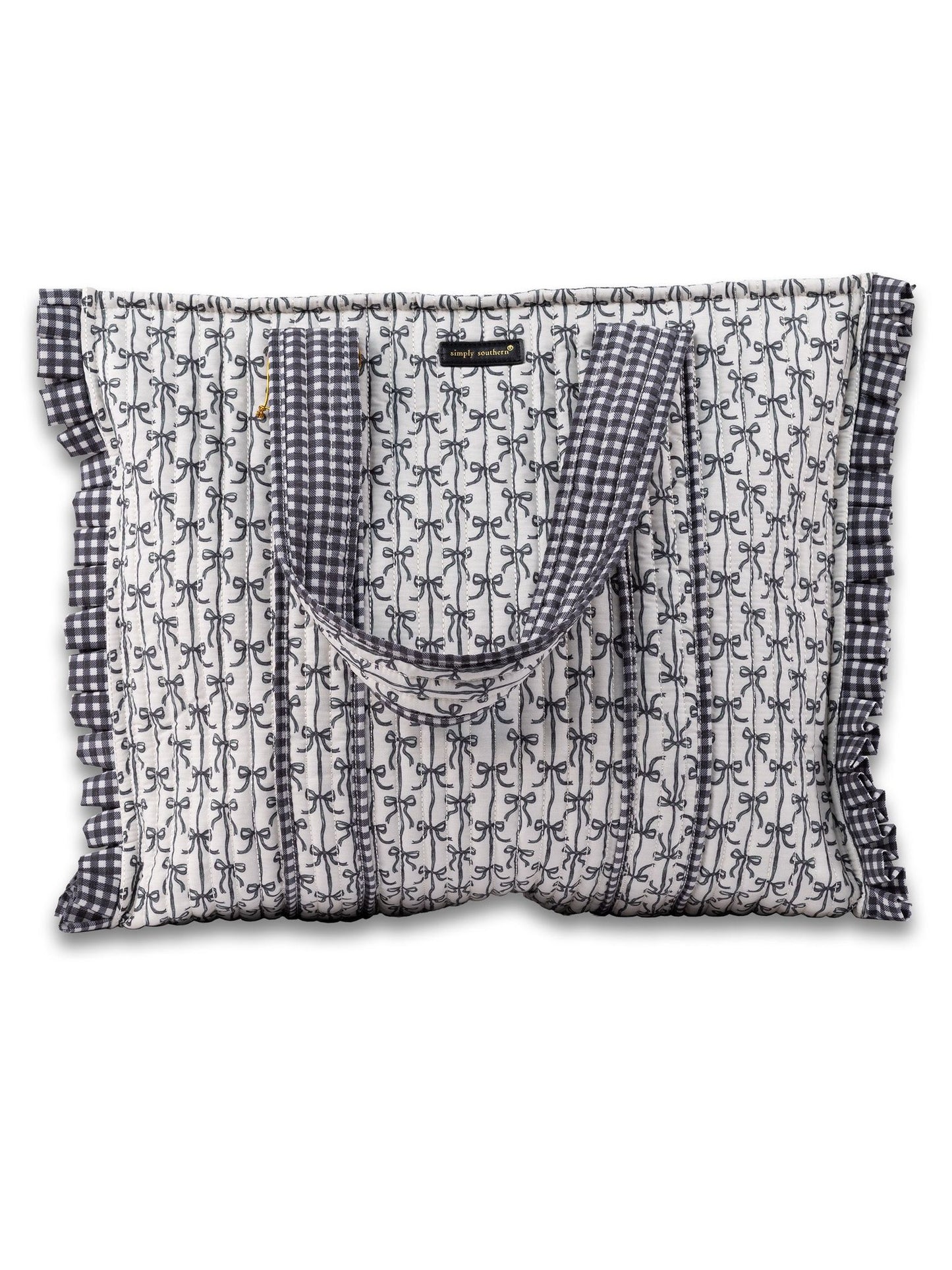 0126-BAG- QLTD-TOTE- BLKBOW