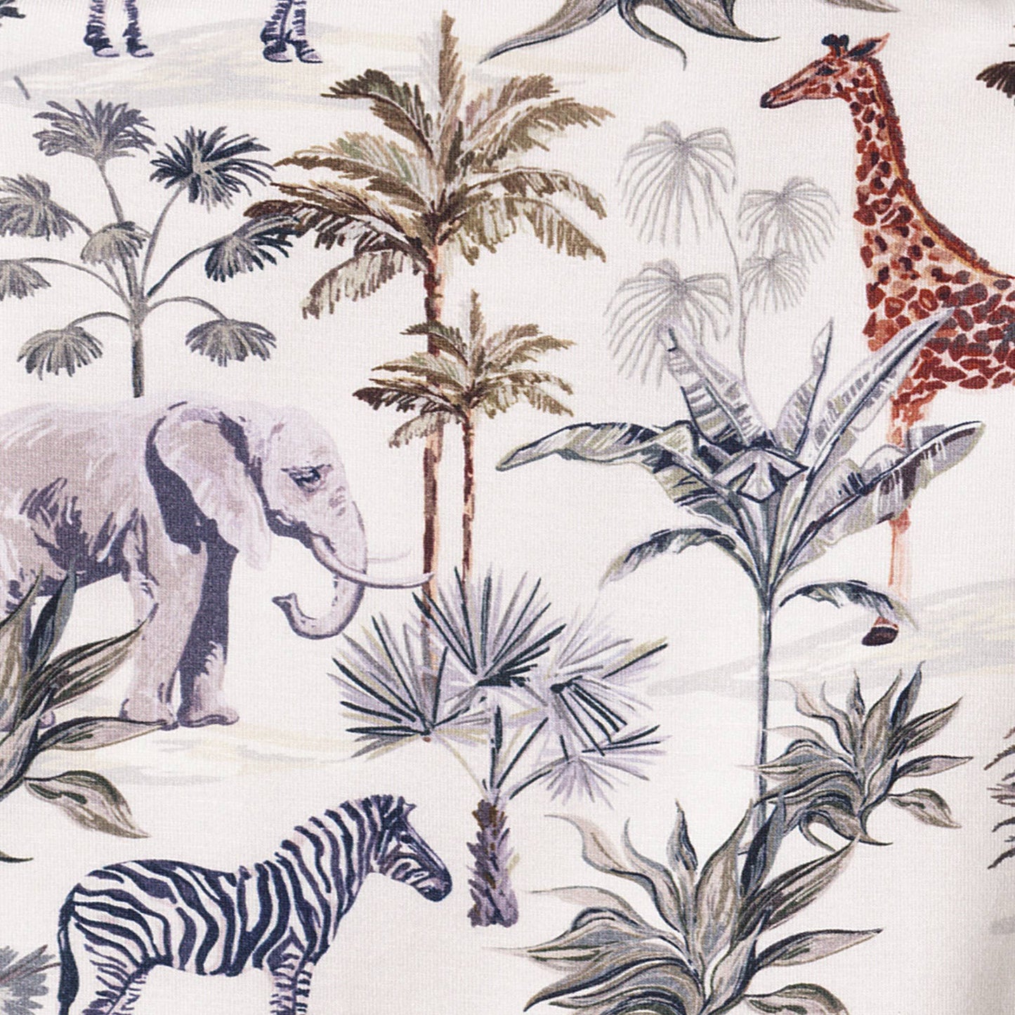 Jungle Safari Bamboo Henley Romper for Baby Boys