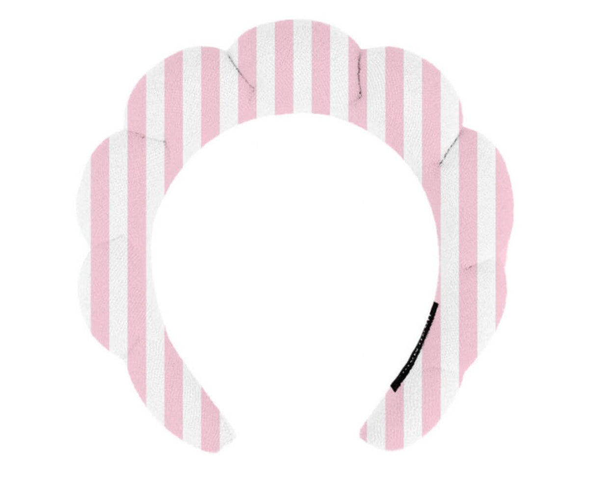Pink Striped “Get Ready With Me” Skincare Headband
