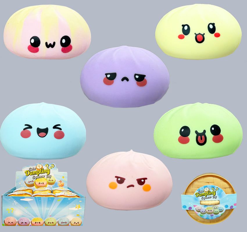 Dough Doughs Dumplings Squish Face 3.5in
12pc