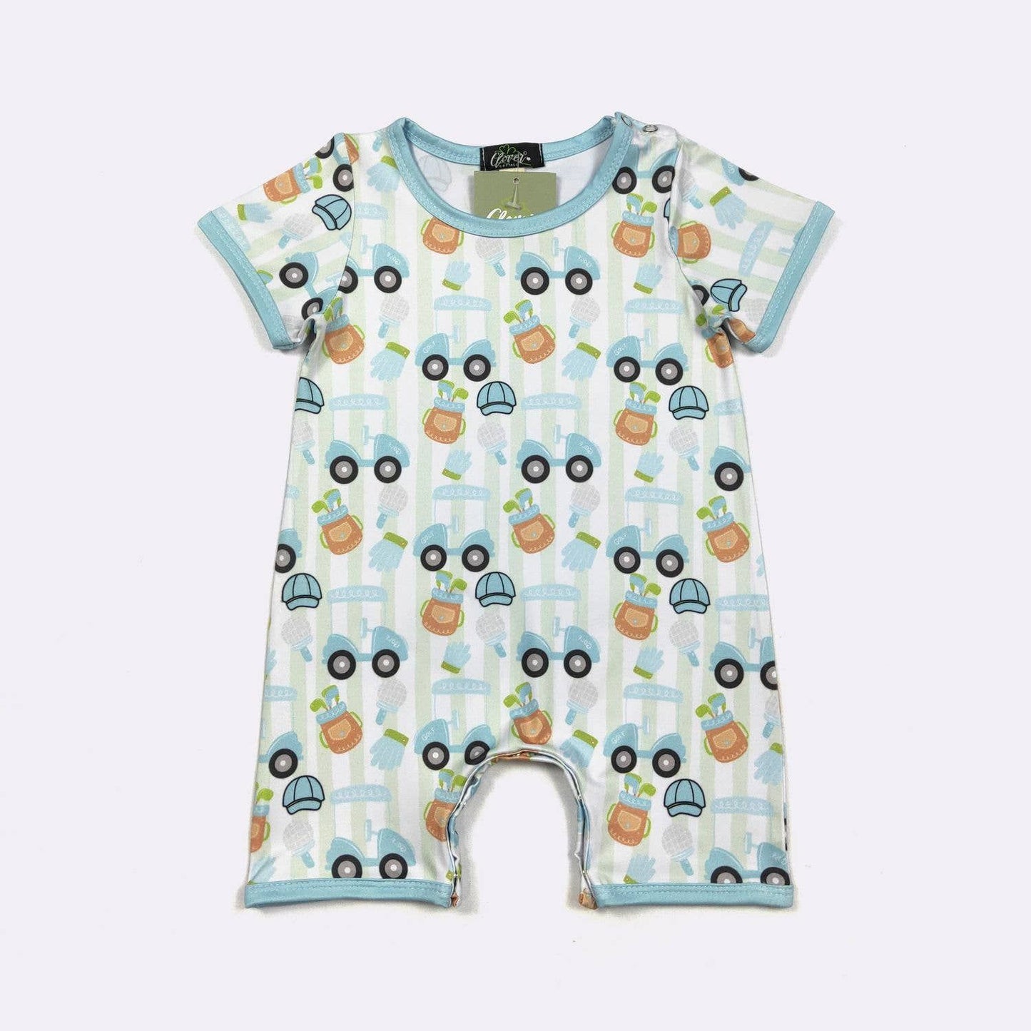 Golf Stripe Boy Romper