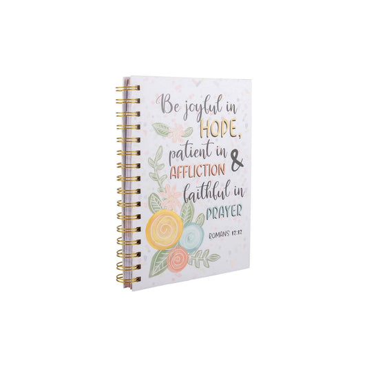 Guided Journal: Flower w/Be Joyful in Hope (Romans 12:12)