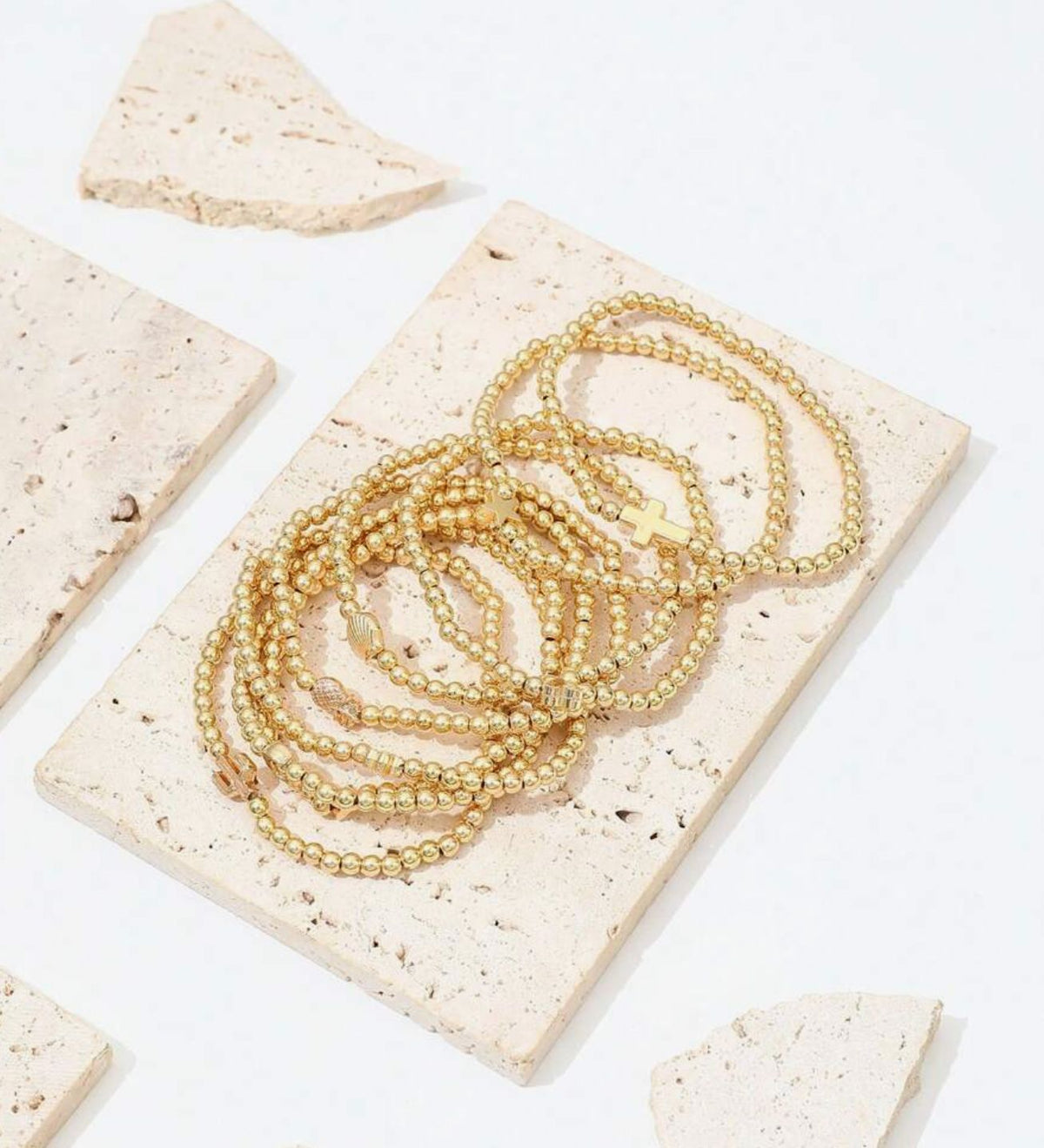 The September Gold Bracelet Set