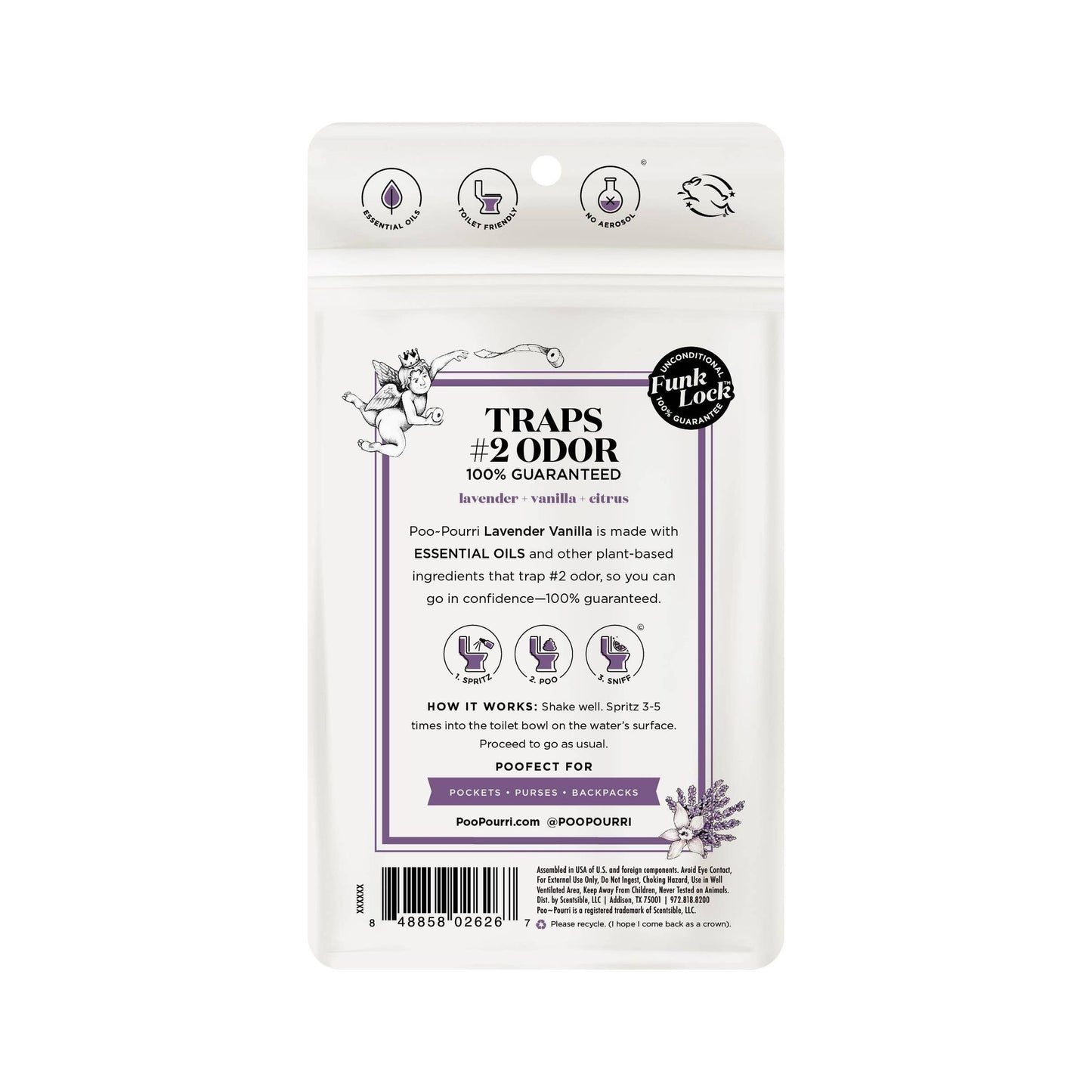 Poo~Pourri - 1oz Pocket Sprayer w/ Pouch - Lavender Vanilla