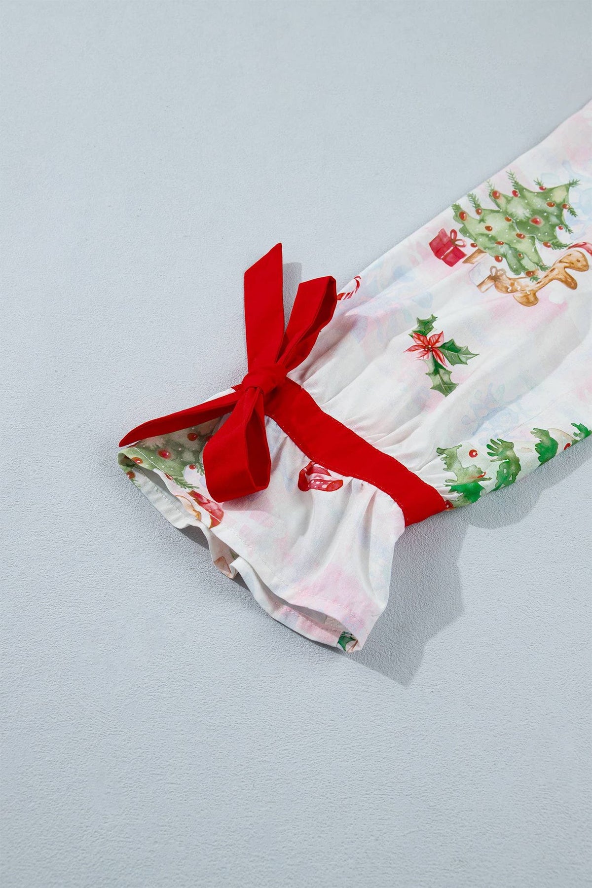 66Abstract Christmas Print Two Piece Shift Lounge Set (S-XL)