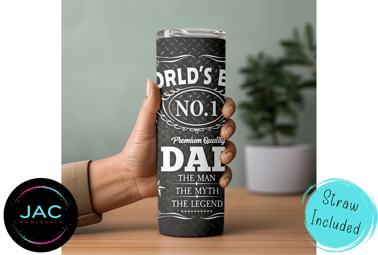 World's Best Dad Skinny Tumbler 20oz