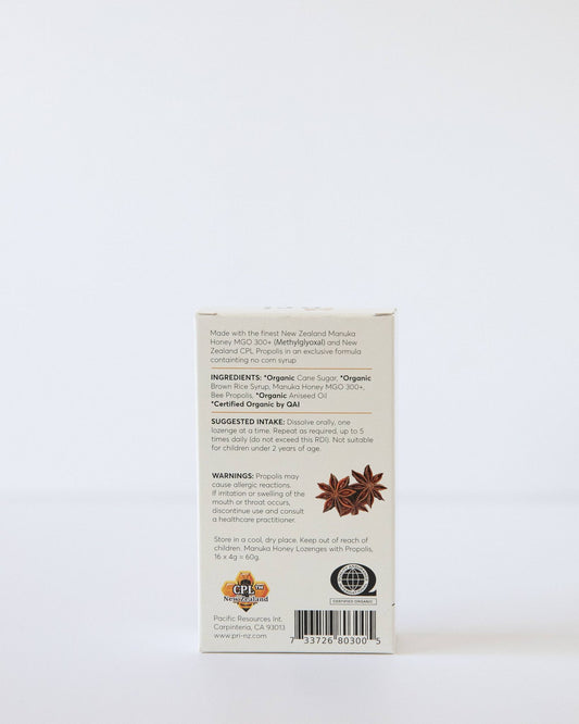 Manuka Honey and Propolis Lozenges Original