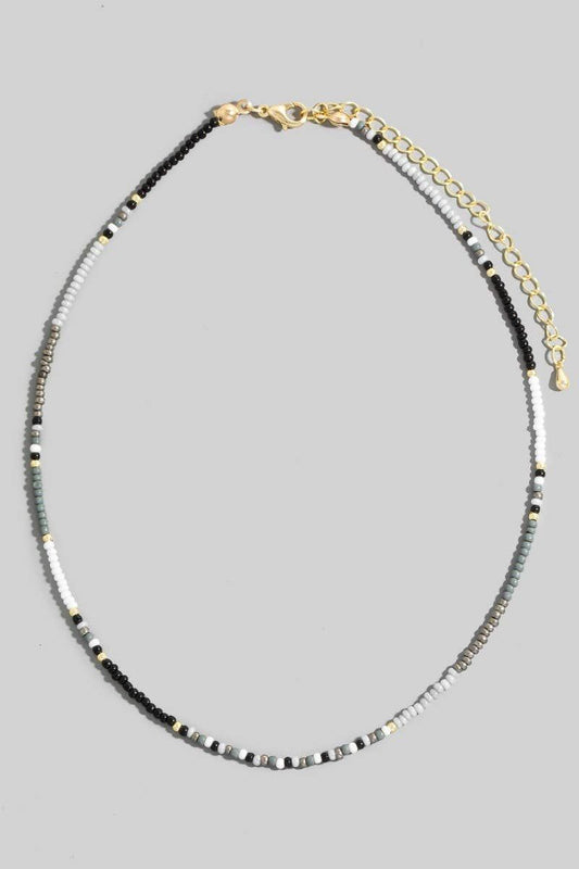 Mixed Seed Beaded Necklace