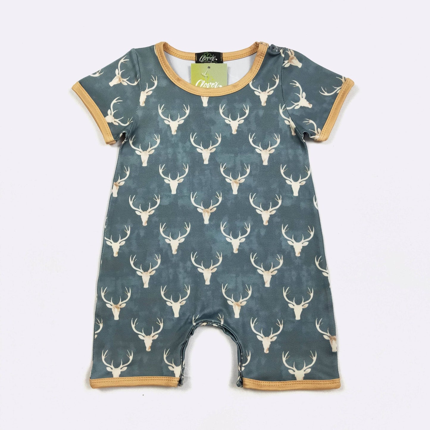 Emerald Deer Boy Romper