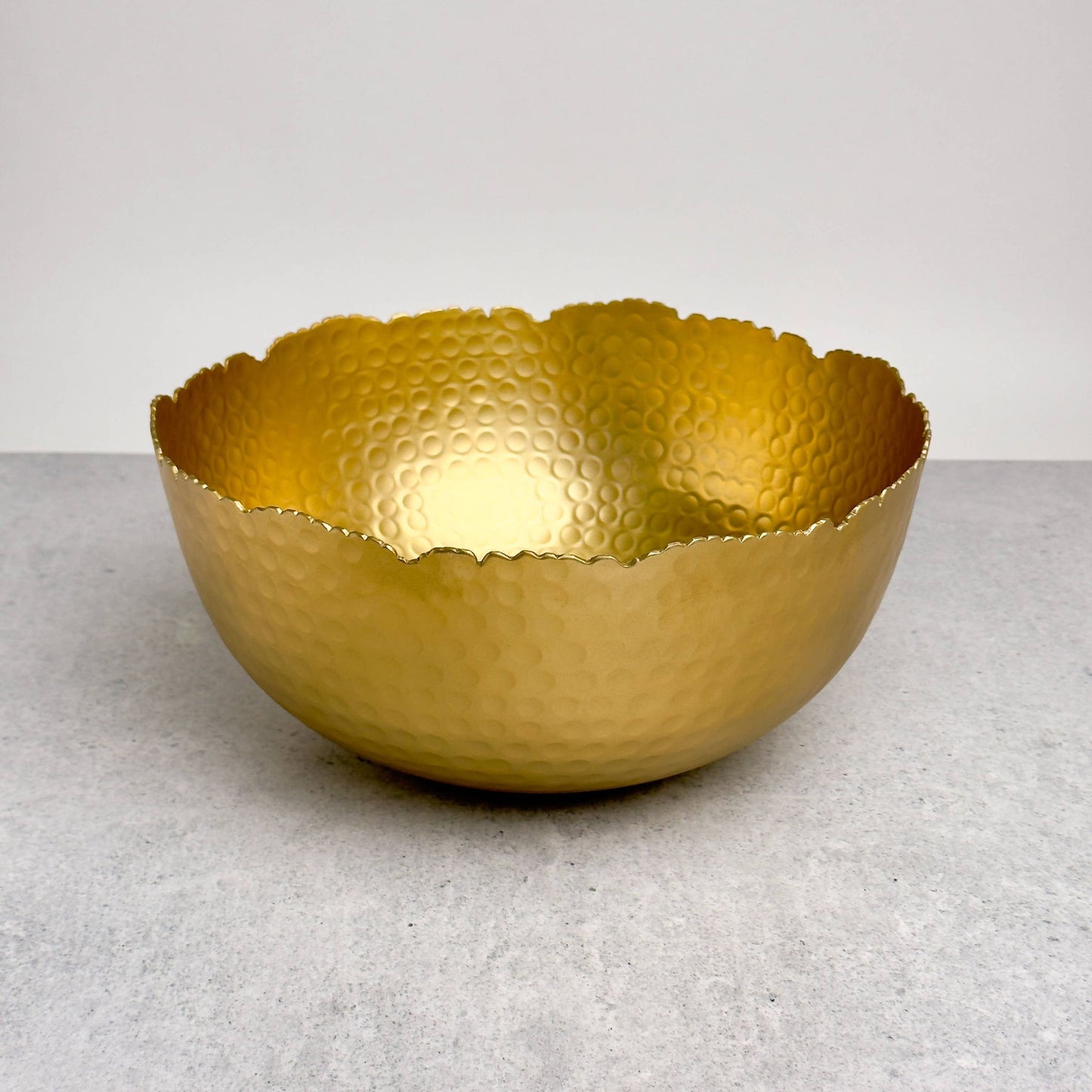 Gilded Hammered Bowl