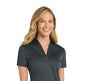 Steel Grey Port Authority Short Sleeve Polo Women's with KDMC Logo