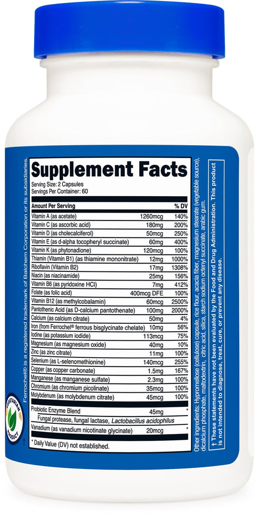 Multivitamin Capsules (120 Capsules)
