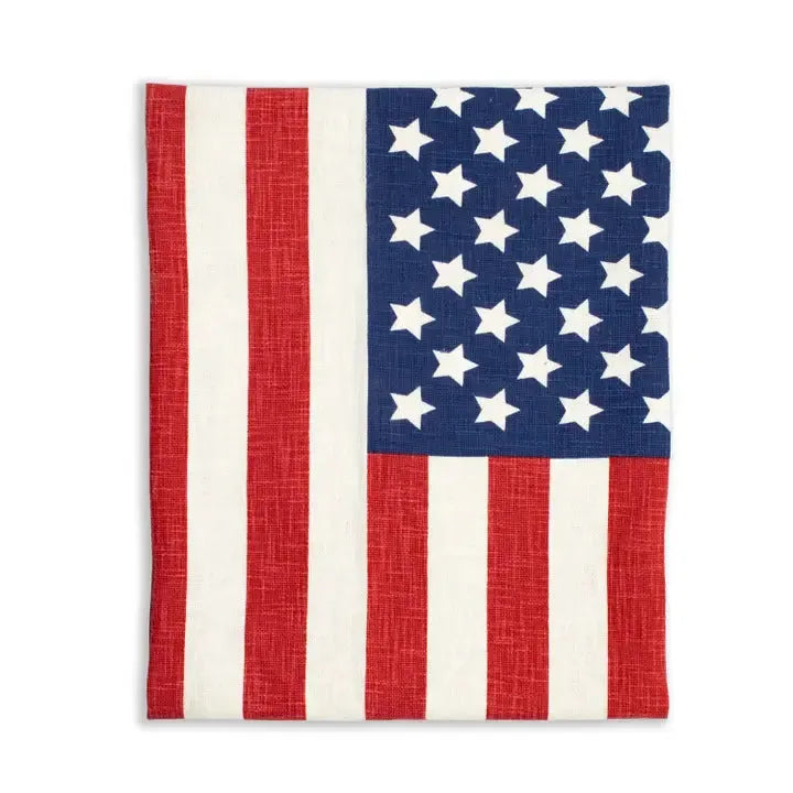 American Flag Luxe Throw Red/White/Blue 50x60