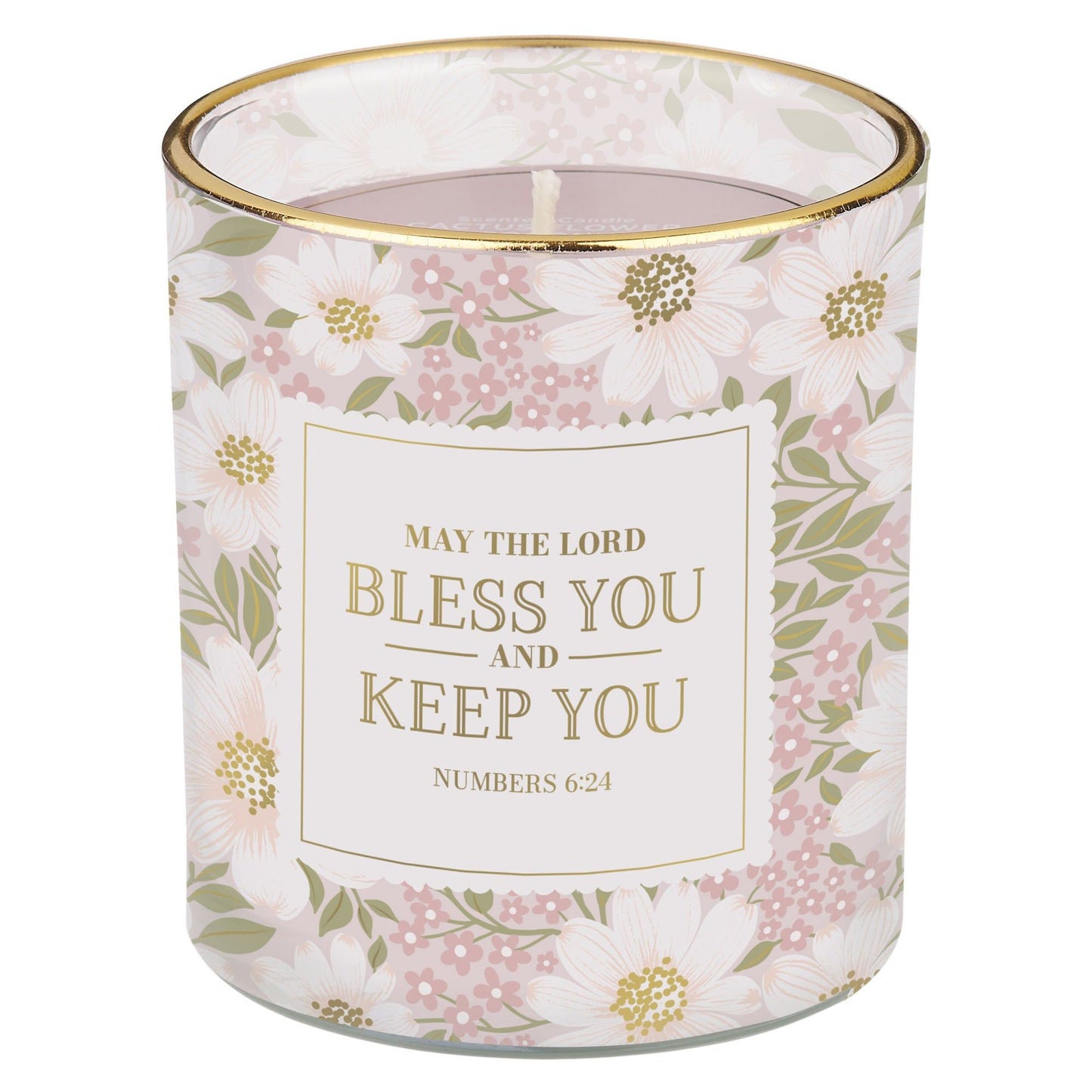 Glass Candle Bless You and Keep You
Num. 6:24