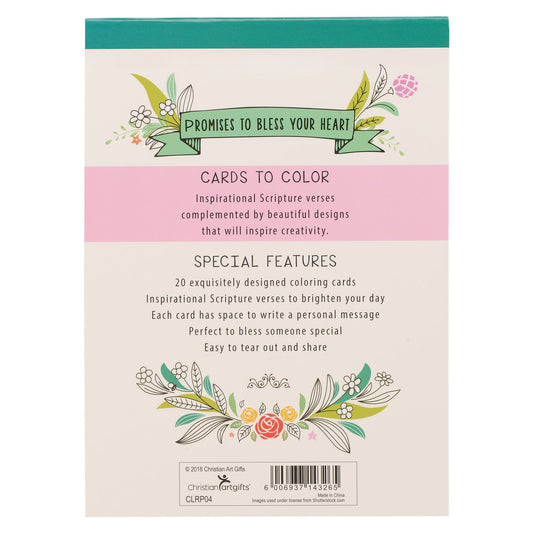 Coloring Cards Promises to Bless