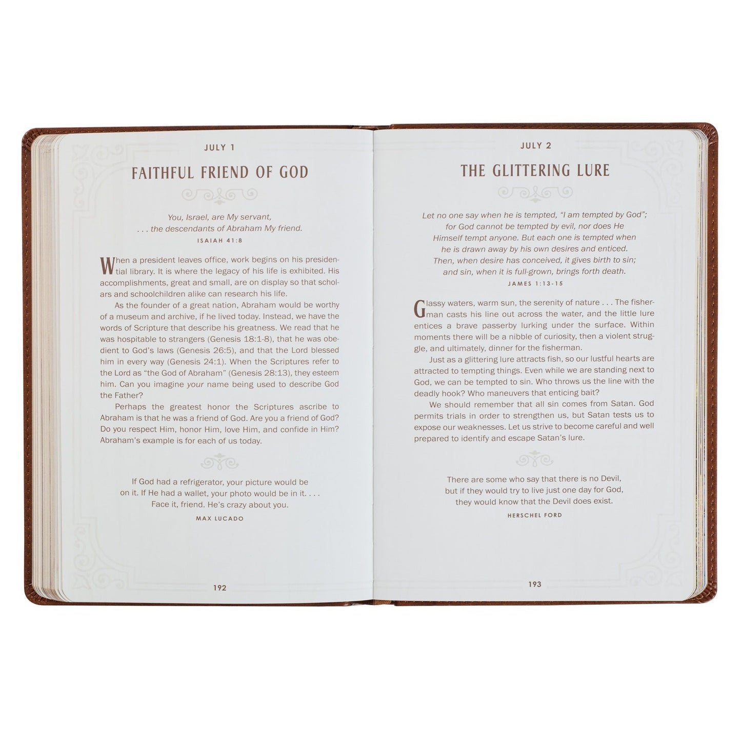 Devotional Walking with God Large Print
Faux Leather
