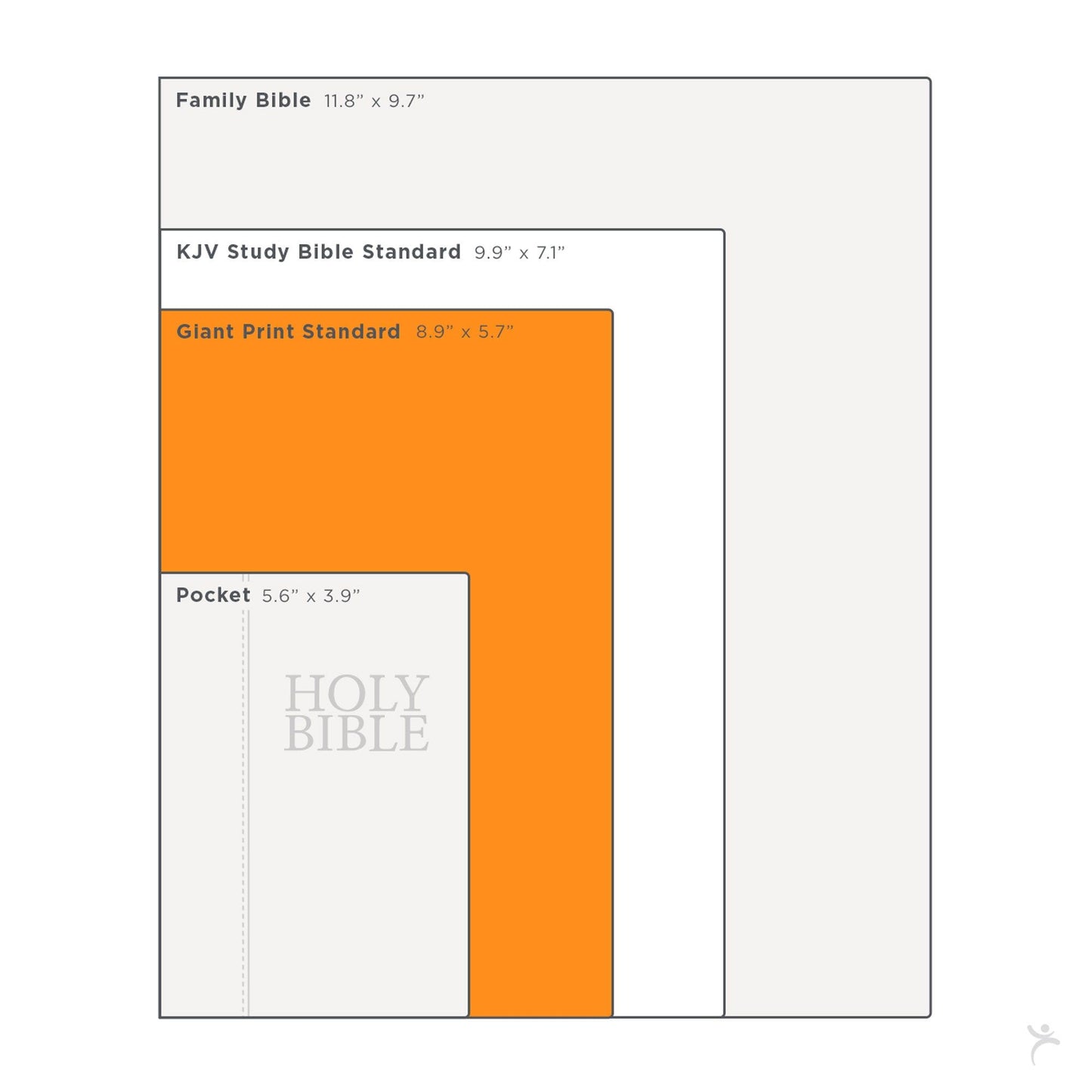 KJV Bible Giant Print Standard-size Faux
Leather, Brown Two-tone
