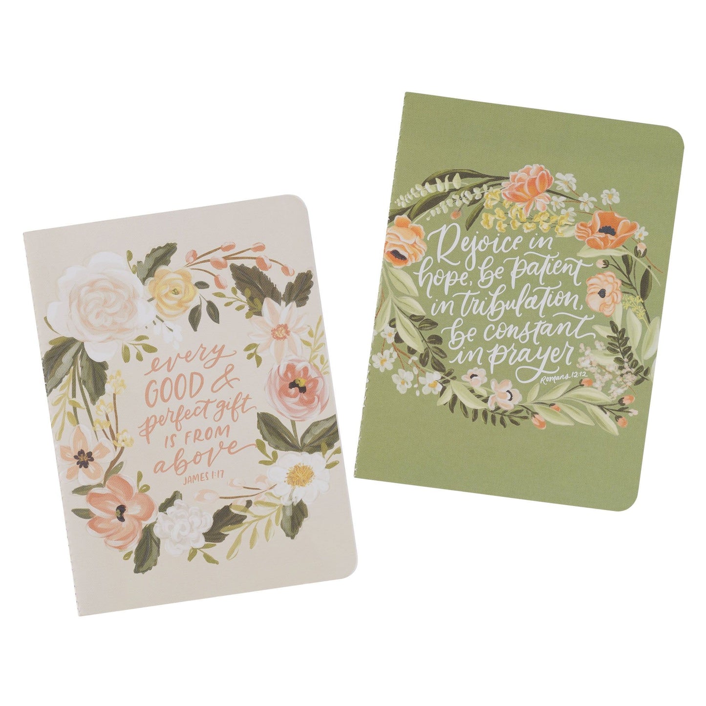 Notebook Set Medium 2pc Cream Green
Floral