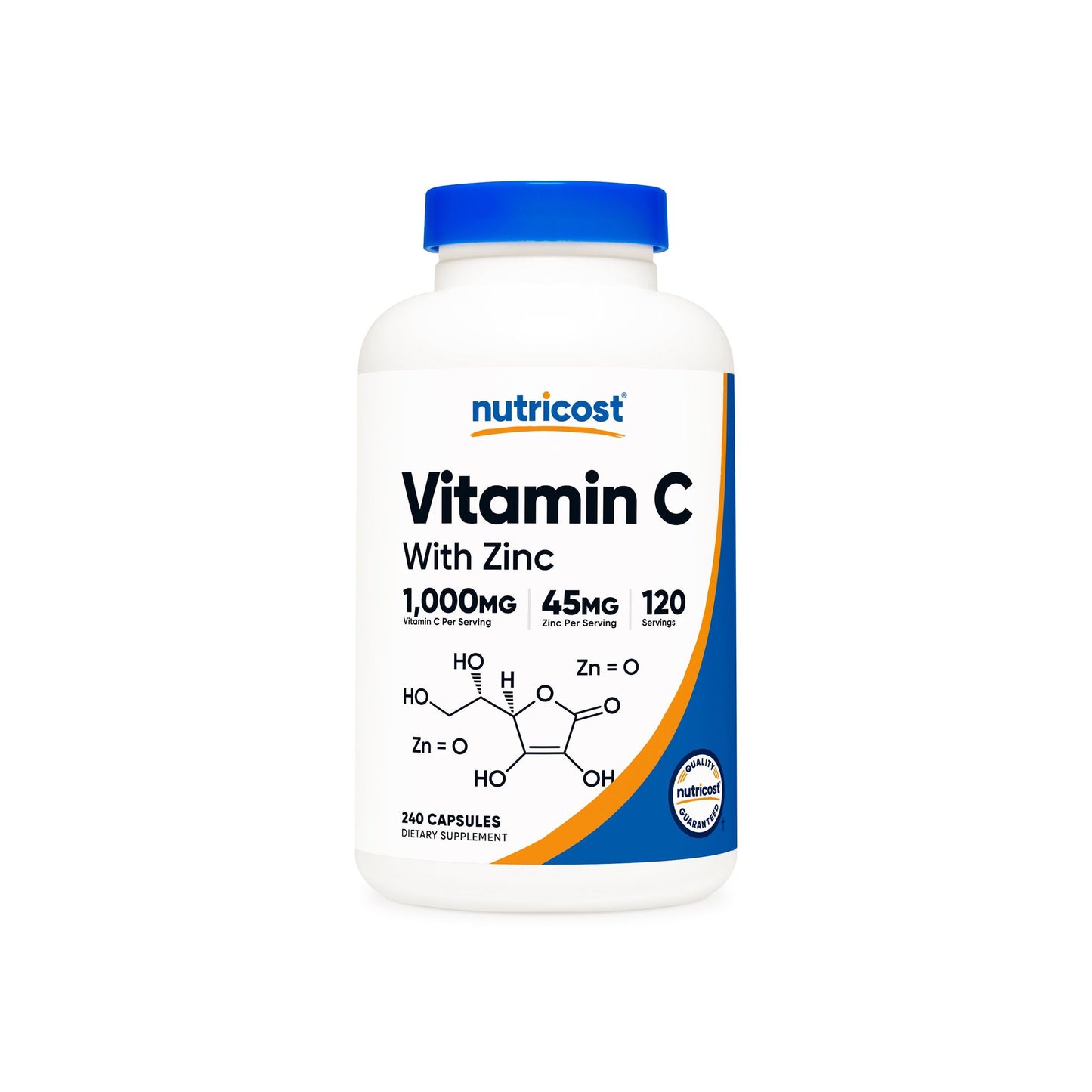 Vitamin C Capsules with Zinc (240 CAPS) 120 Servings