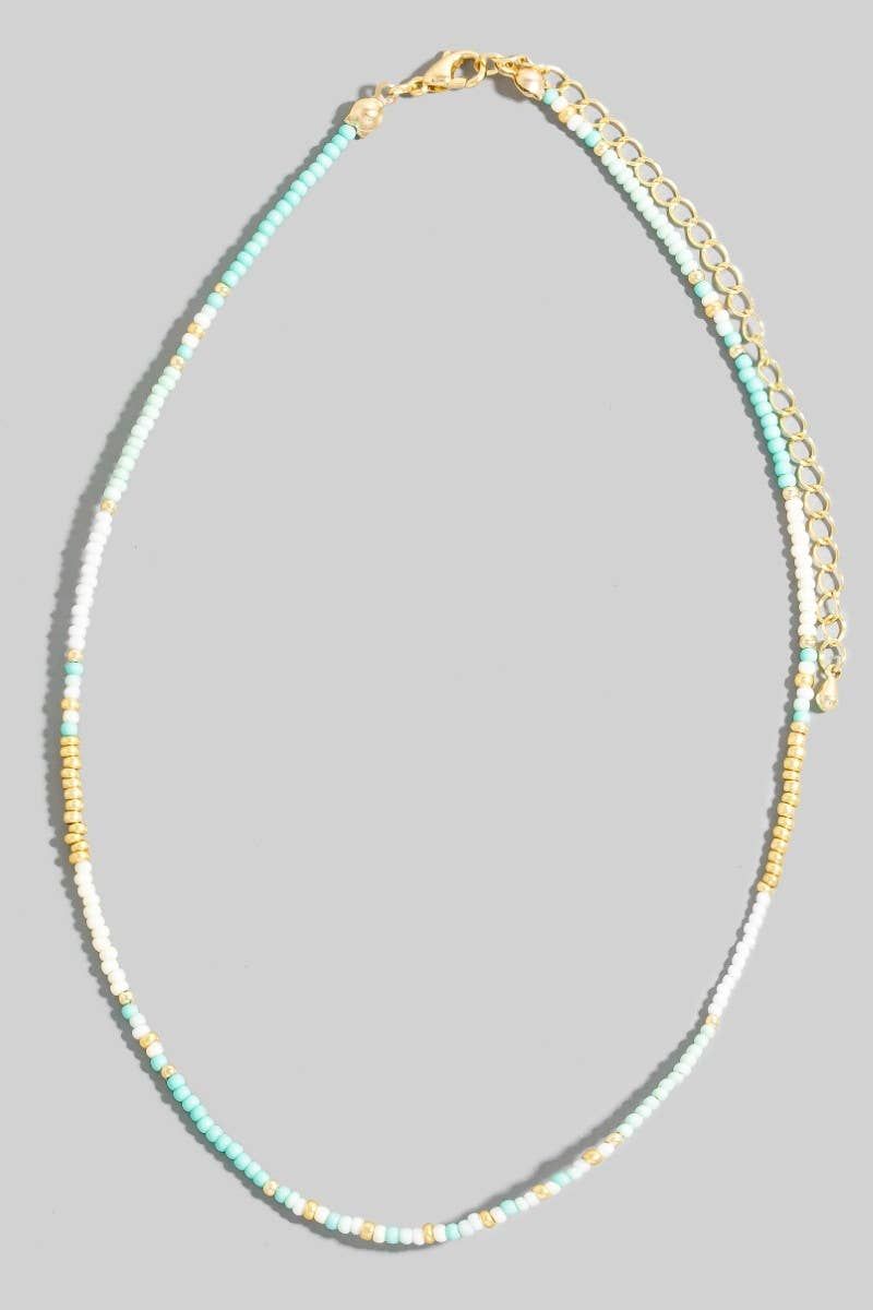 Mixed Seed Beaded Necklace