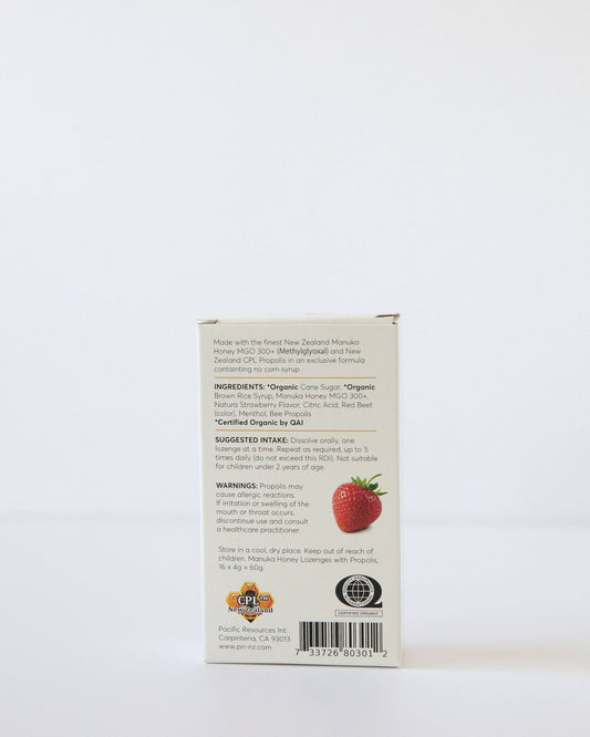 Manuka Honey Strawberry Lozenges