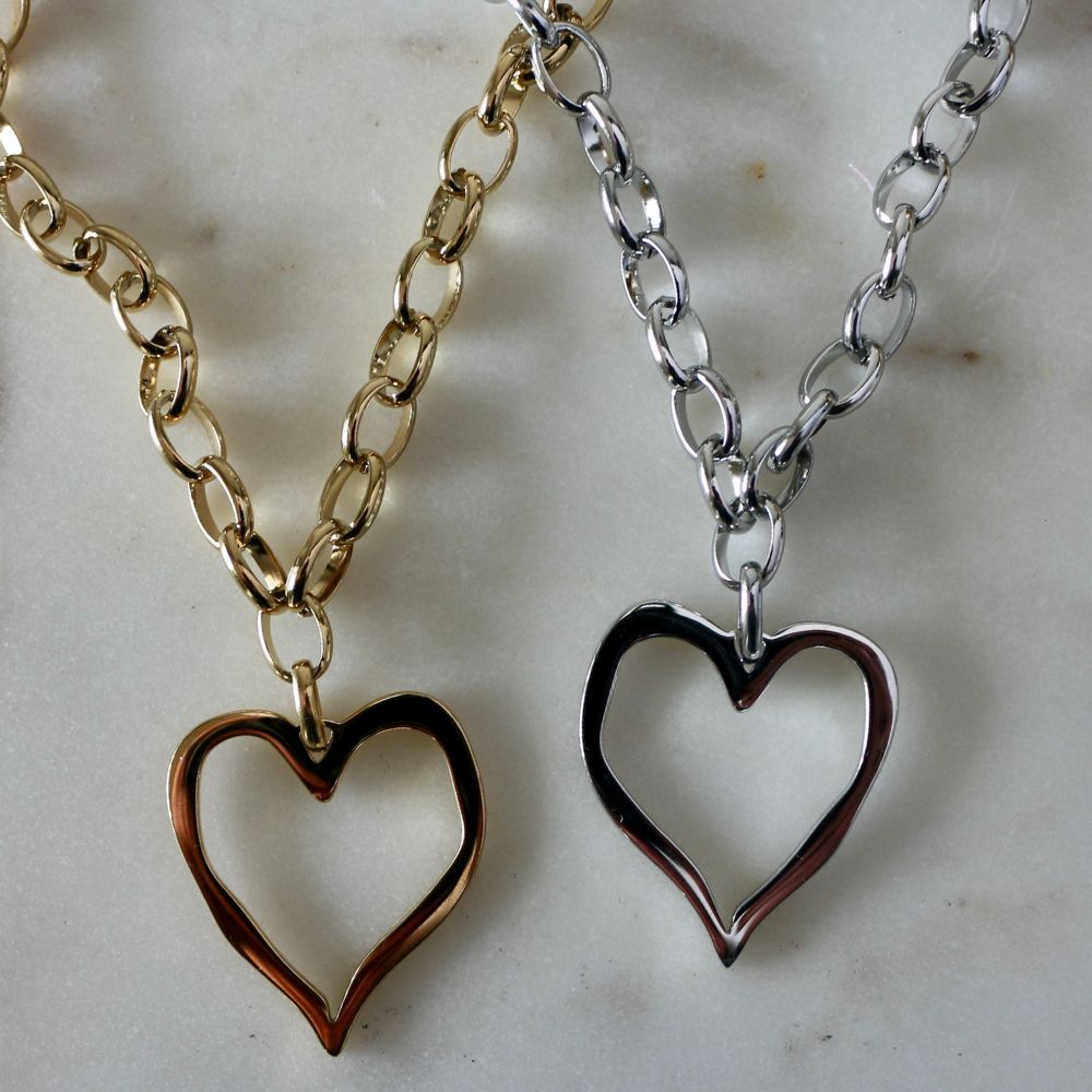 Open Heart Necklace