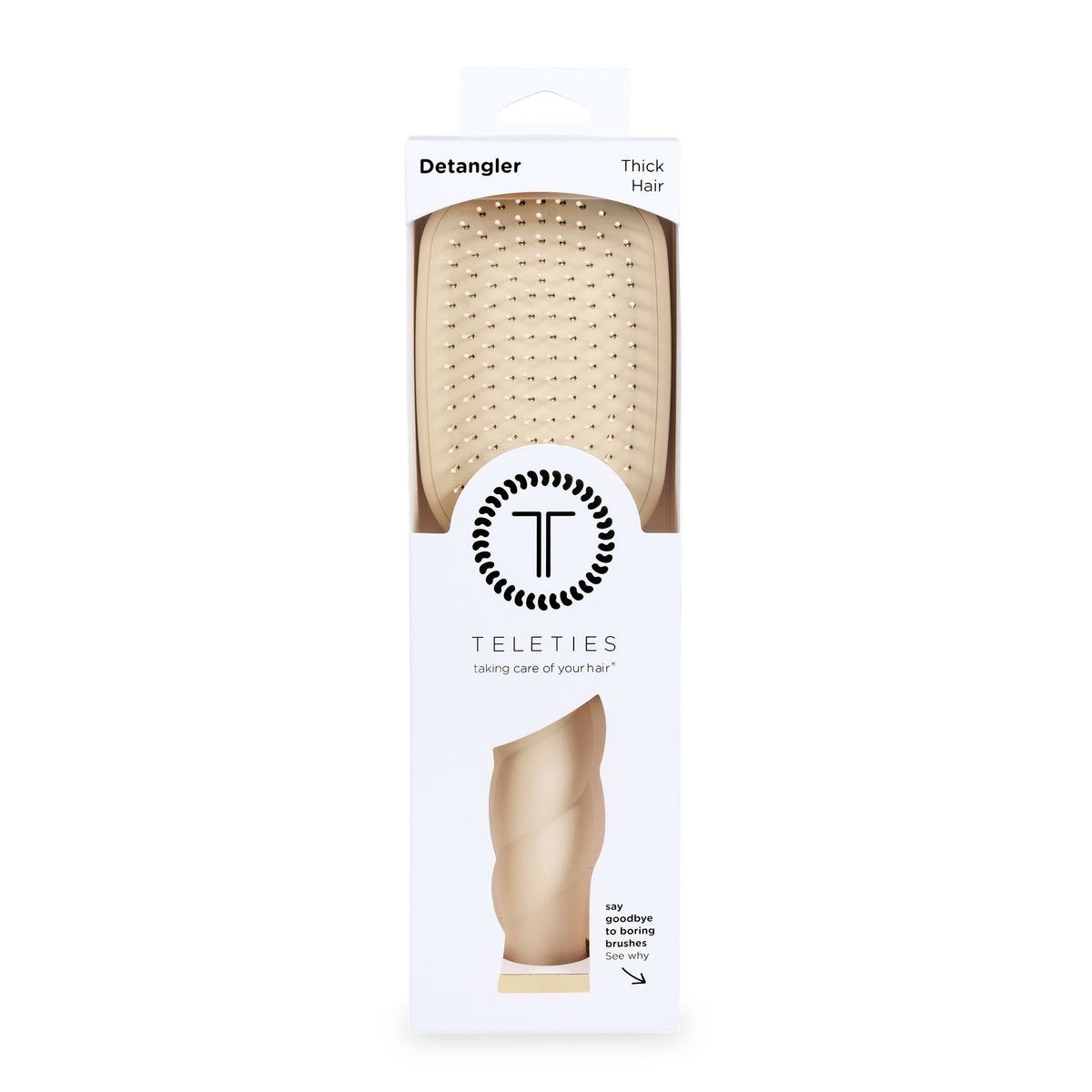 Detangler Hair Brush for Thick Hair - Tan