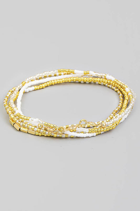 Dainty Assorted Bead Bracelet Set
