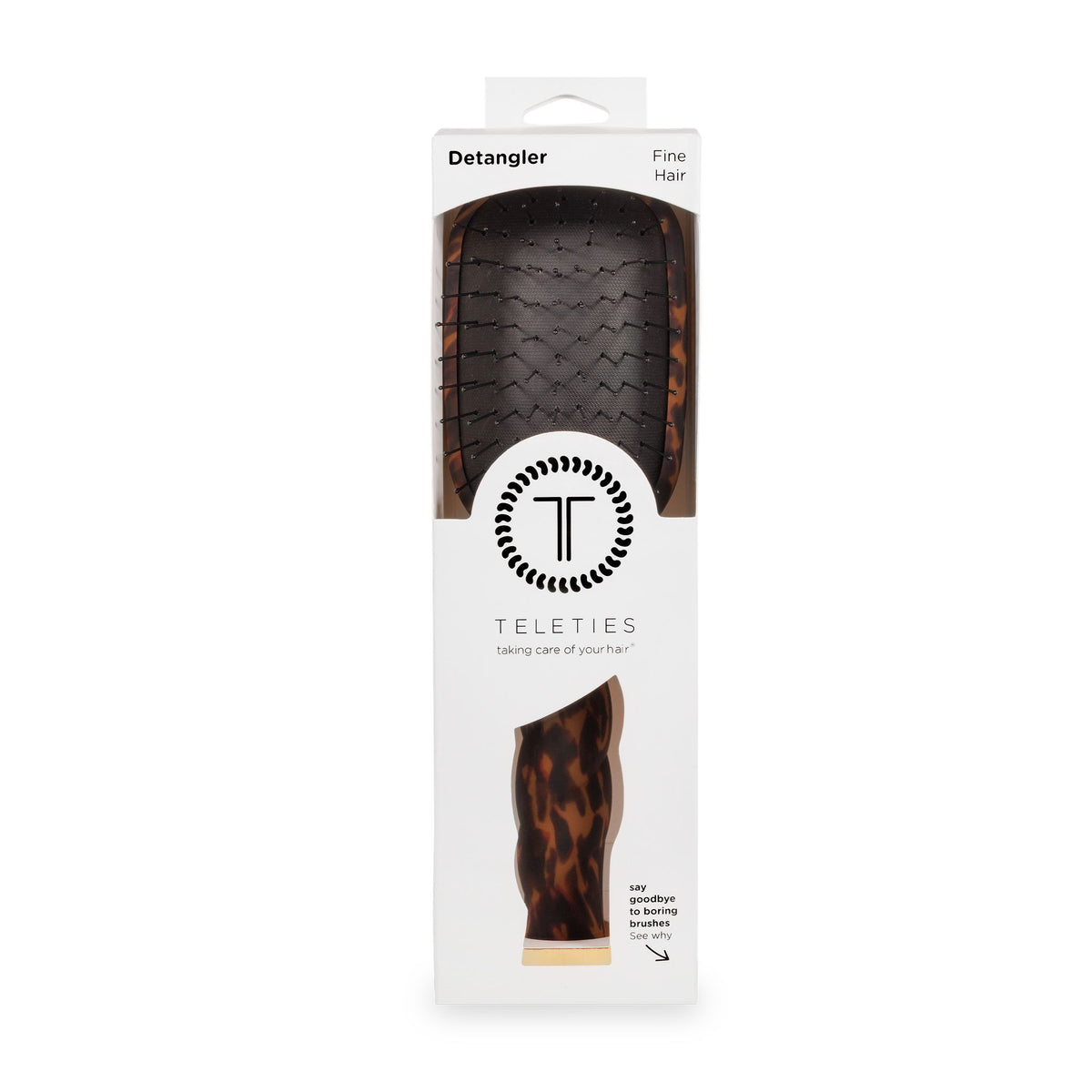Detangler Hair Brush for Fine Hair - Tortoise