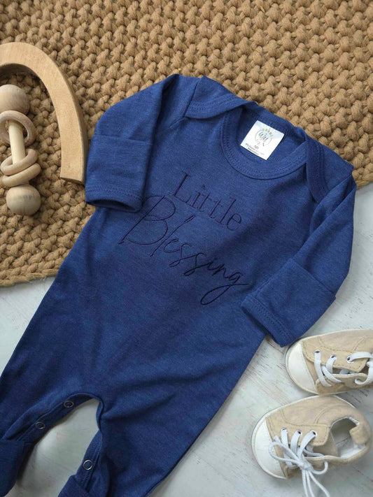 Baby Romper | Little Blessing Blue