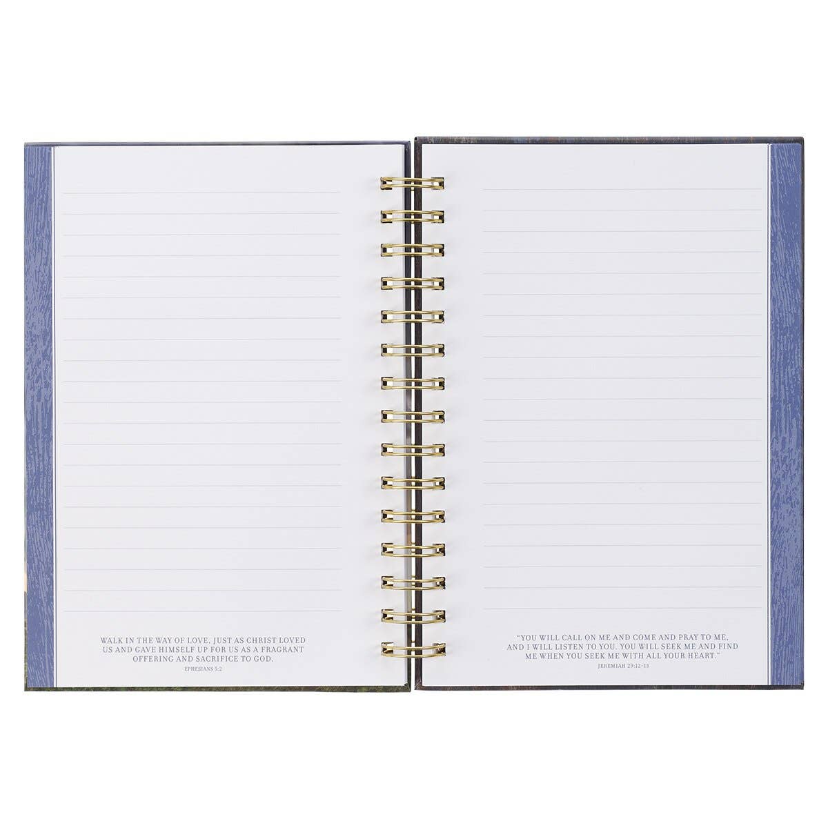 Journal Wirebound Blue Be Strong in the Lord Eph. 6:10