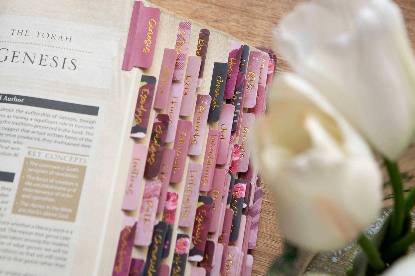 Floral Bible Tabs | Bible Book Tabs