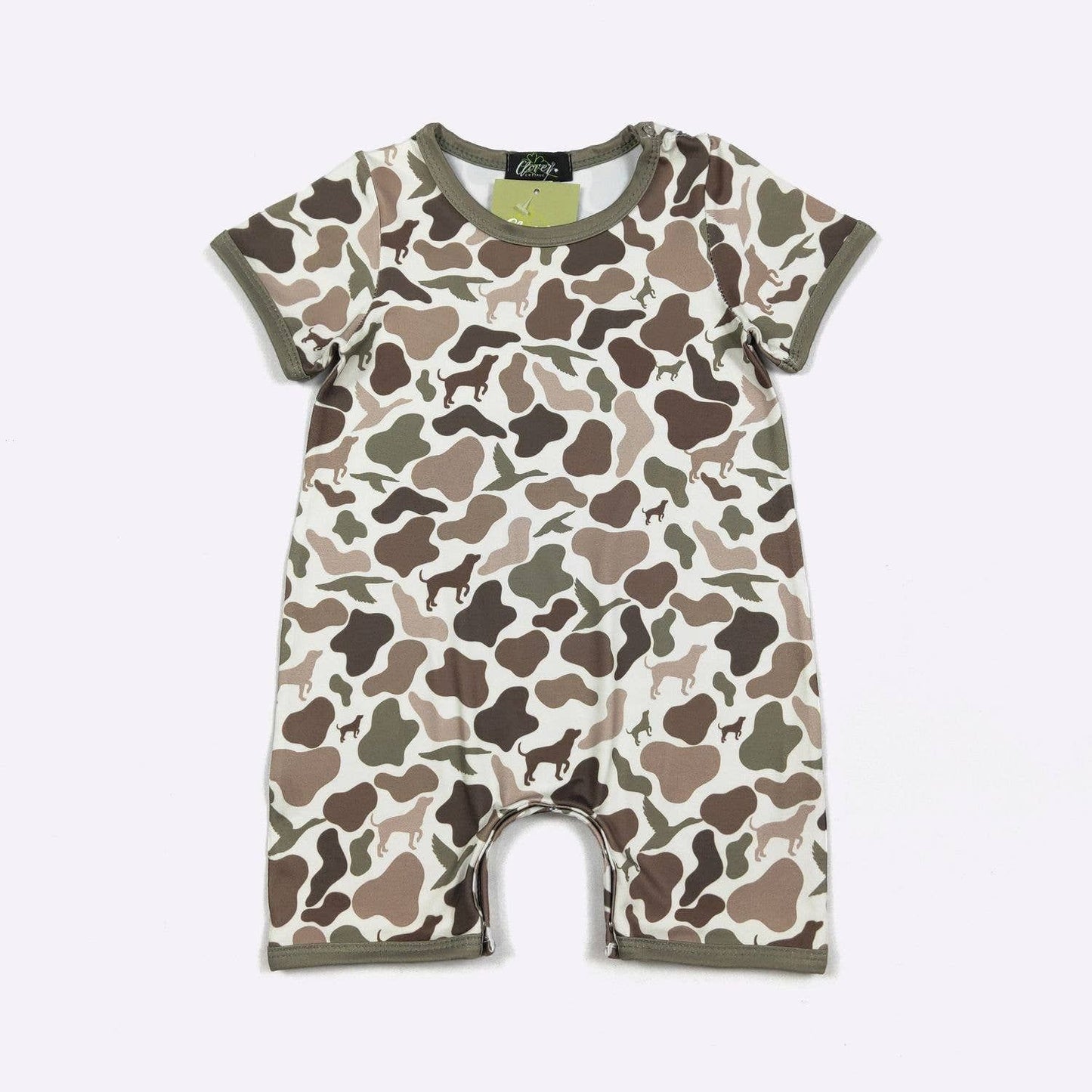 Camo Hound Boy Romper