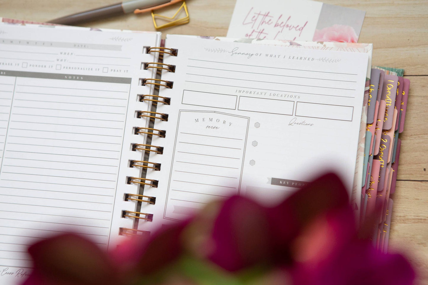 Bible Study Journal for Women | Verse Mapping Journal