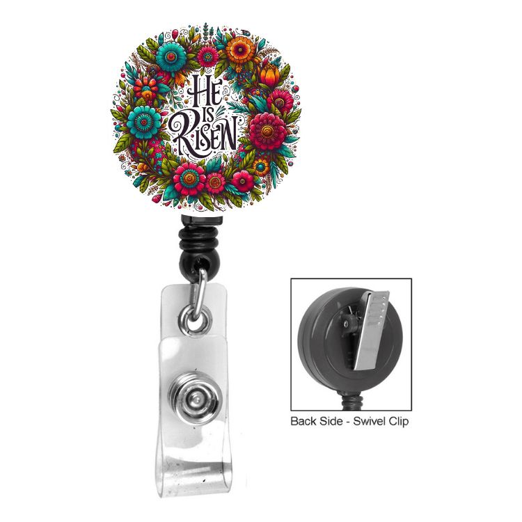 He Is Risen Badge Reel
