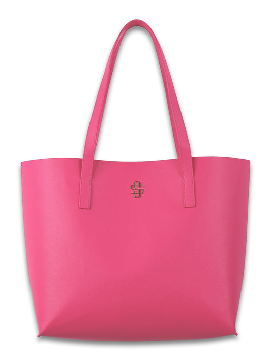 0126-BAG- LTHR-VGN- TOTE-PINK
