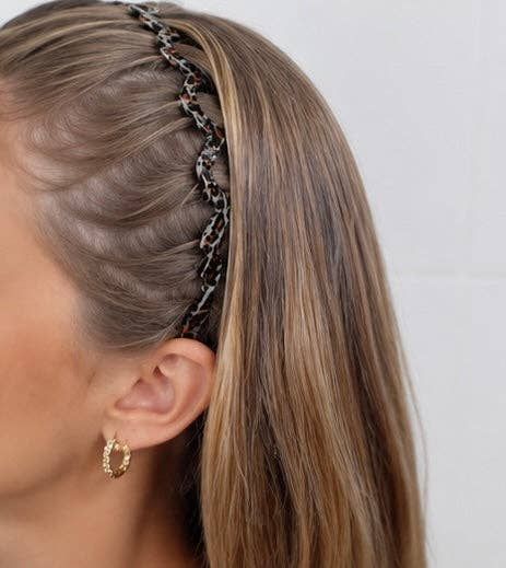 Leopard Zig-Zag Headband