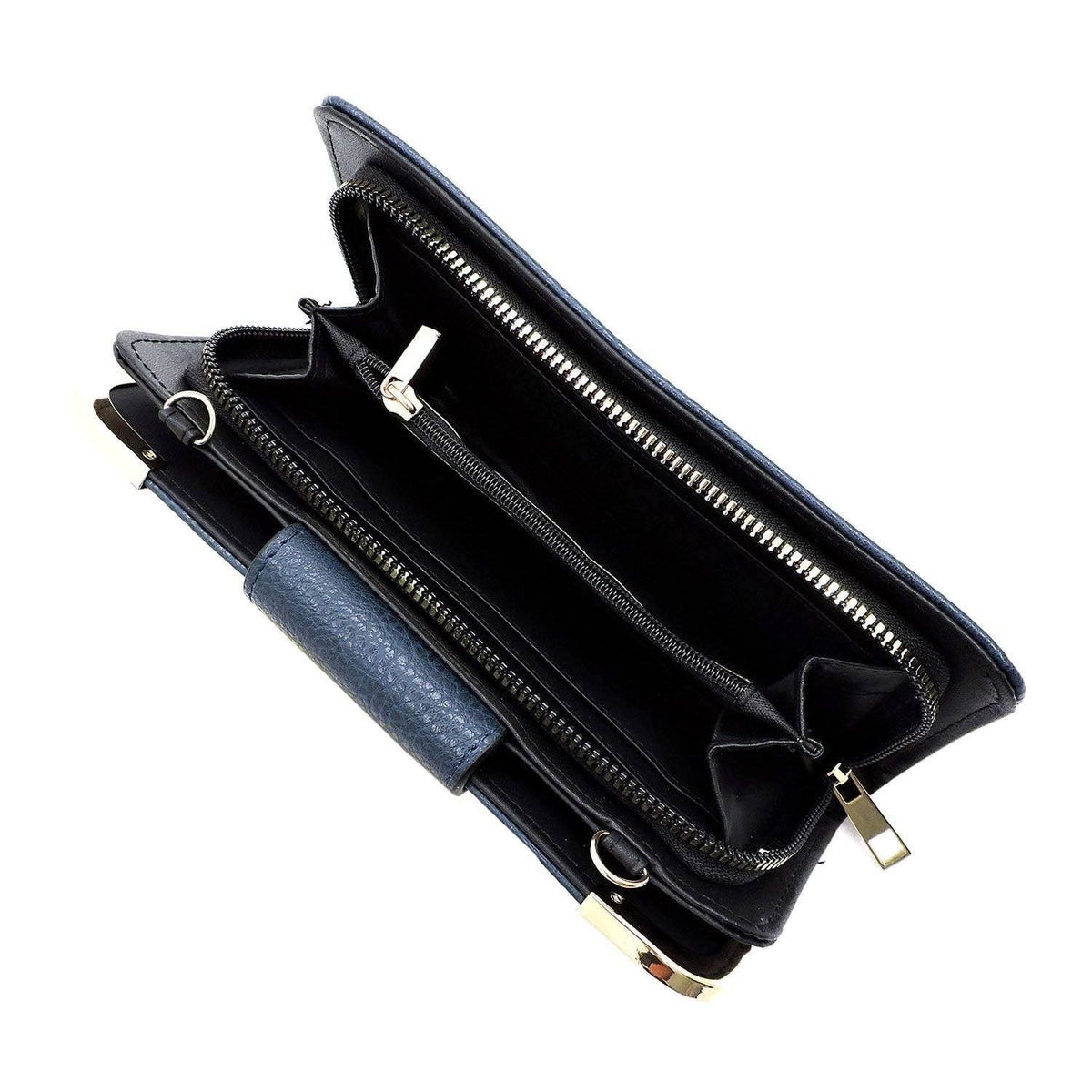 AD041 Turn Lock Crossbody Wallet