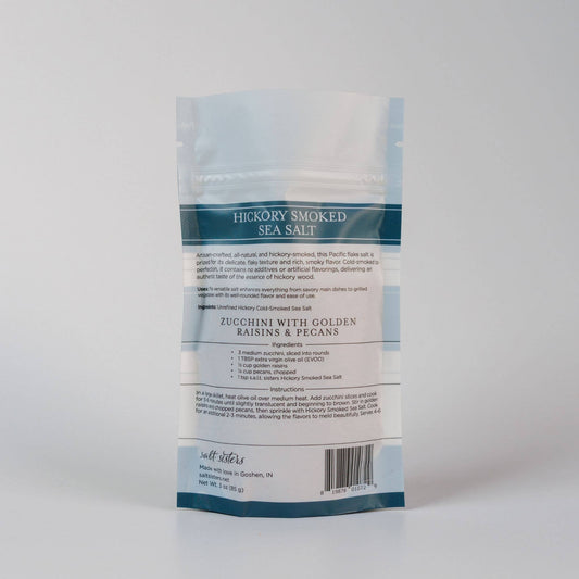 All-Natural Sea Salt - Hickory Smoked - 3 oz