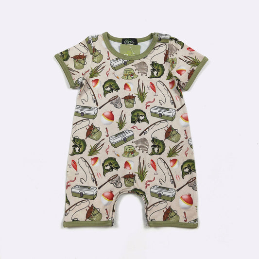 Hook Line Sinker Boy Romper