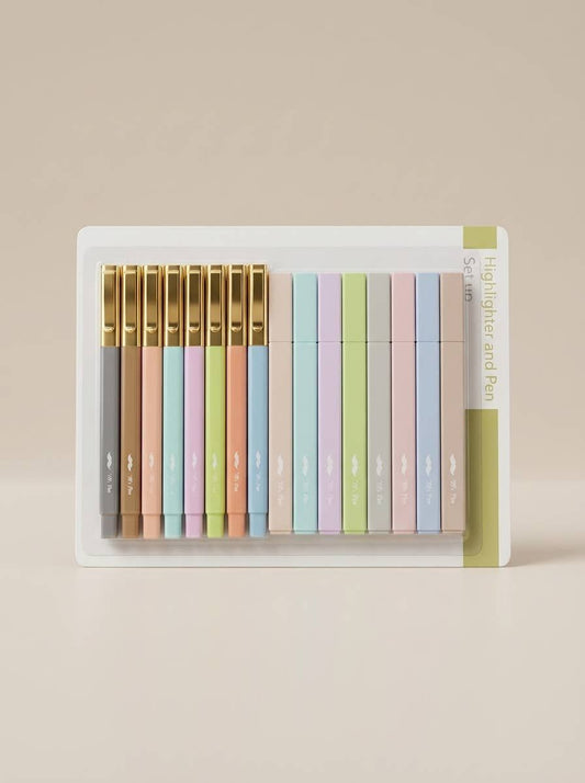 Bible Highlighters & Pens No Bleed 16 Pack Pastel
