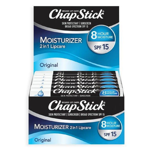 Chapstick Lip Moisturizer - 12 CT Display