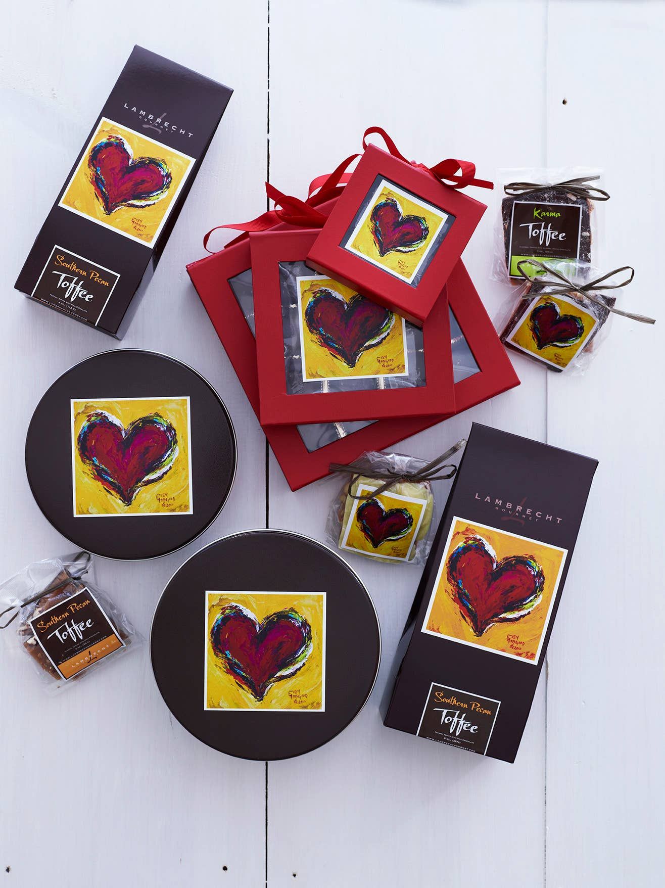 Fleur De Sel Toffee Valentine - 18 Pc Box