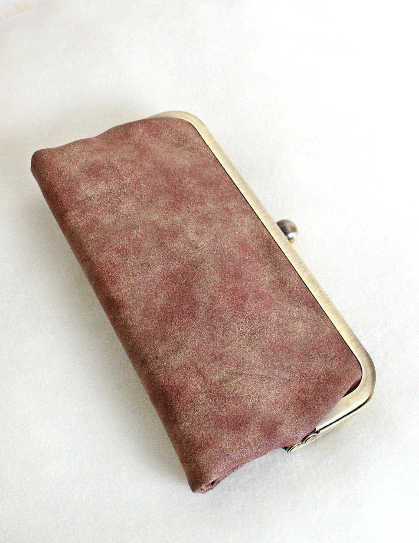 Karen Kiss Lock Clutch Bag