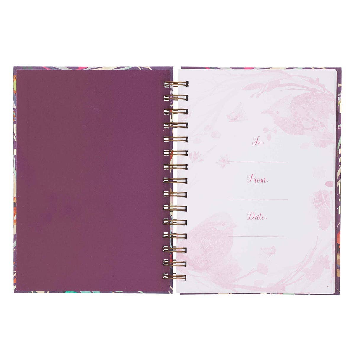 Journal Wirebound Large Purple Blessed Is She