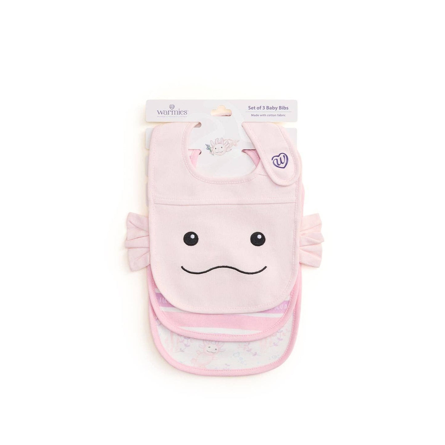 Pink Axolotl Bibs