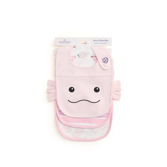 Pink Axolotl Bibs