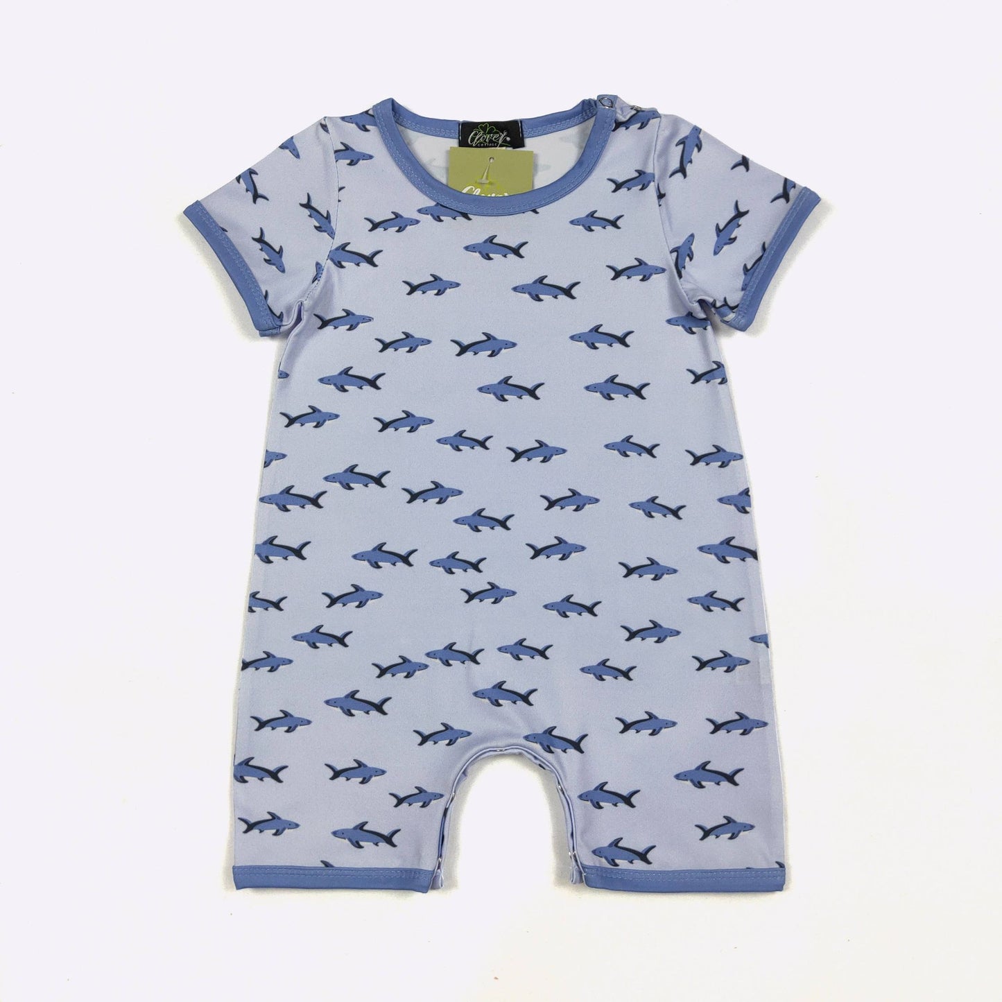 Mini Shark Boy Romper