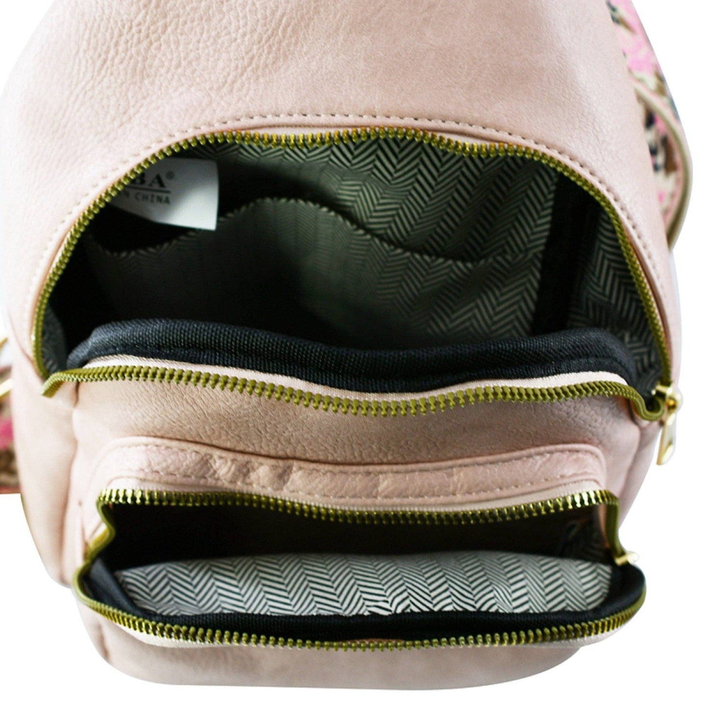 Zara Zipper Crossbody Bag with Boho Strap