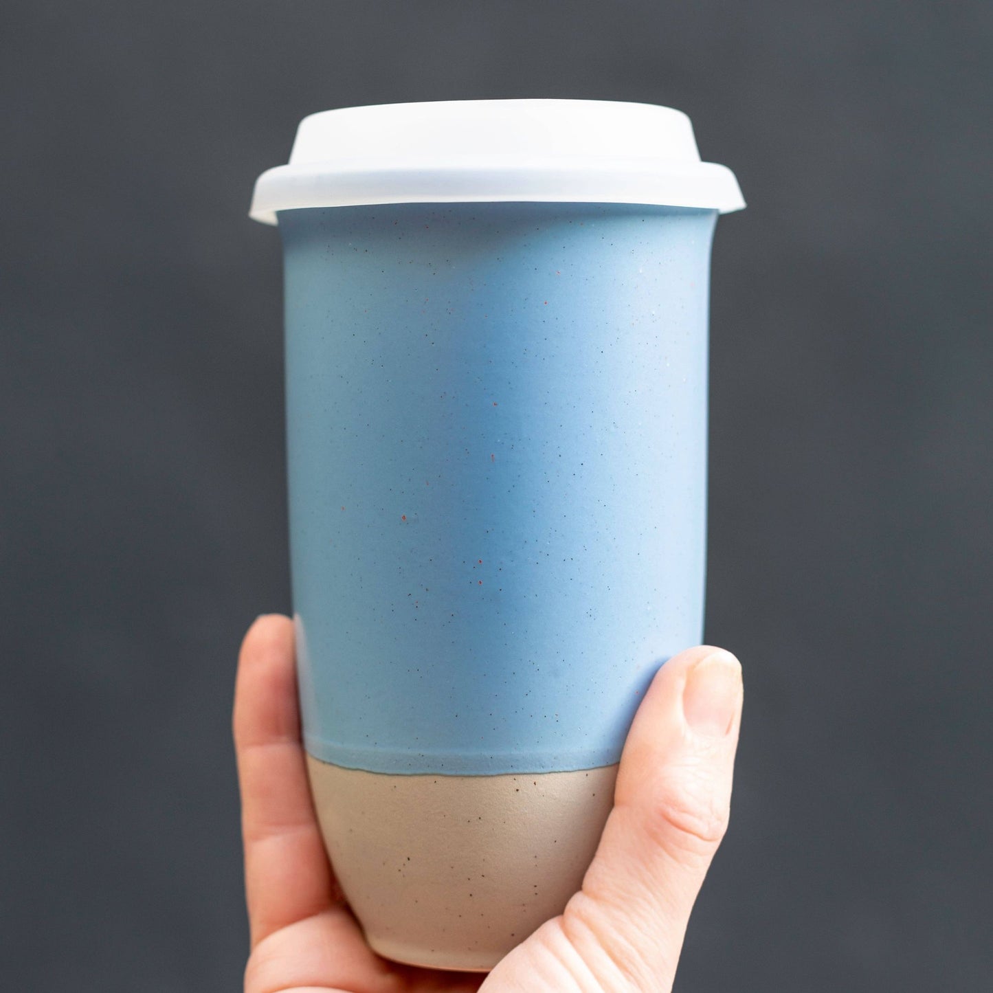 Coastal Drift Ceramic Travel Mug – 16oz Reusable Cup